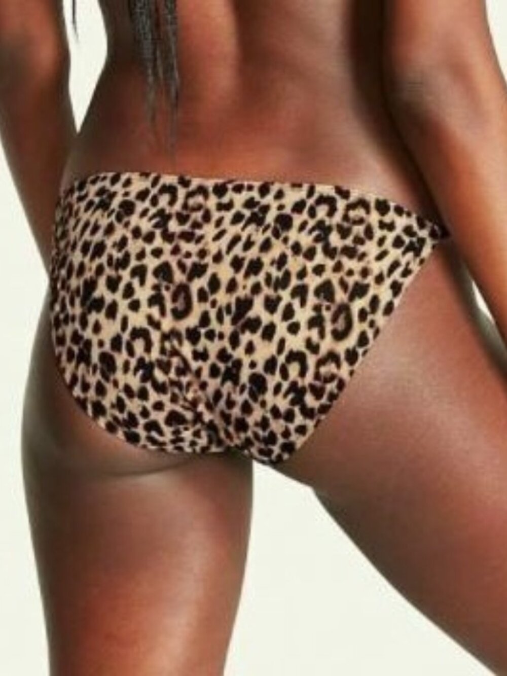 Victorias Secret Love Cloud String Bikini Panty Smooth Soft Leopard print Large - Picture 3 of 3